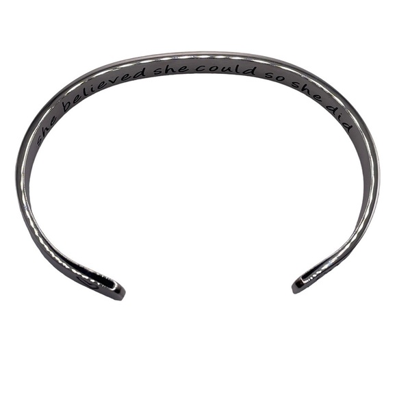 Carrie personalized cuff bangle She believed New - Picture 3 of 4